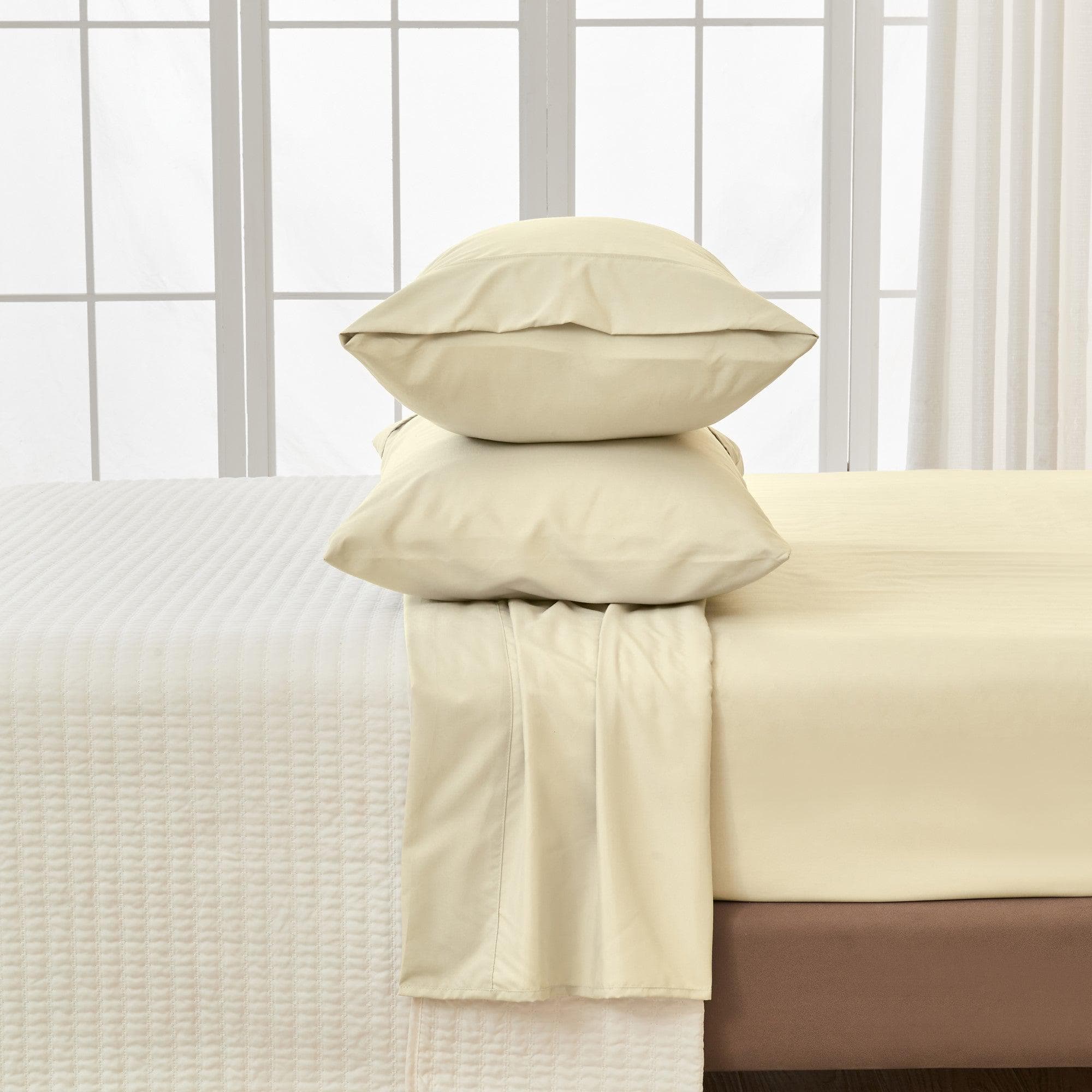4 Piece Solid Microfiber Sheet - Amara Collection