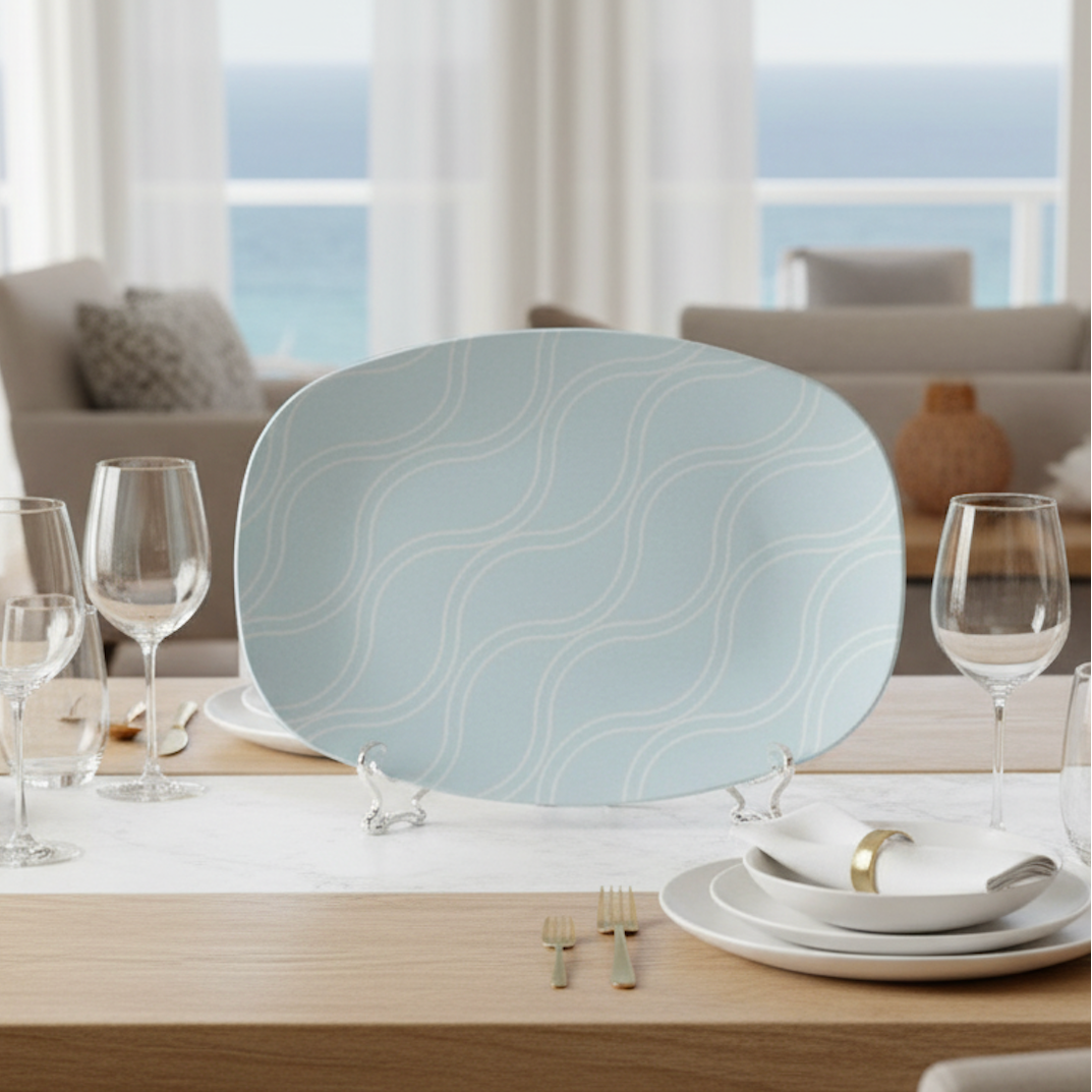 Light Blue Serving Platter