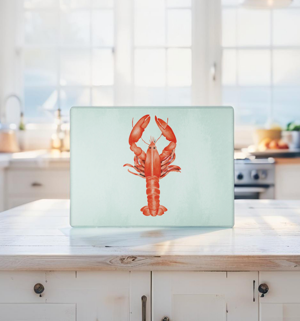 Lobster Glass Cutting Board