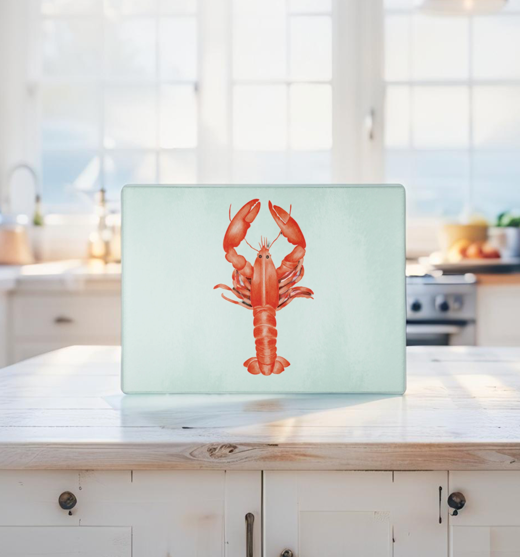 Lobster Glass Cutting Board