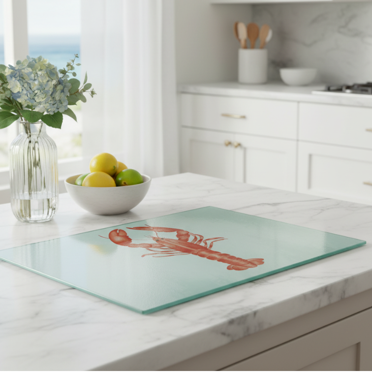 Lobster Glass Cutting Board