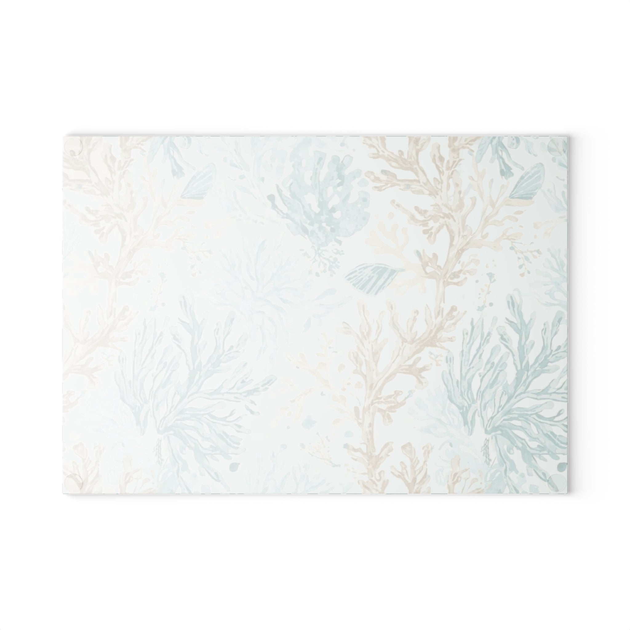 Coastal Coral Glass Cutting Board