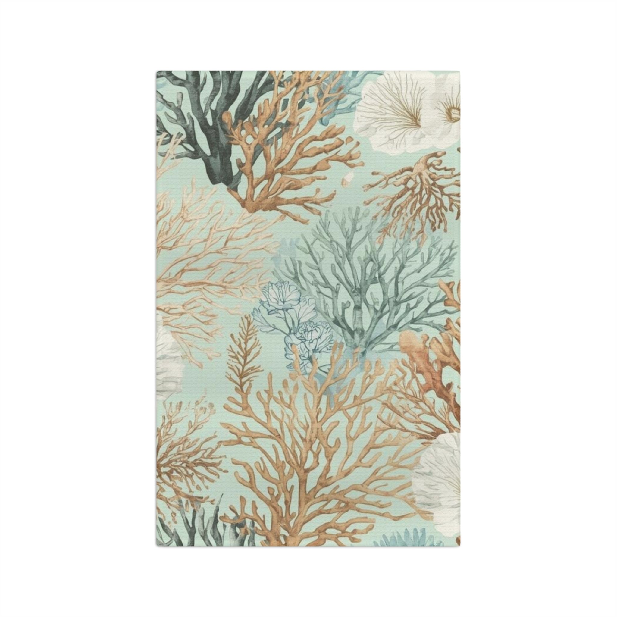 Coastal Coral Reef Kitchen Towel