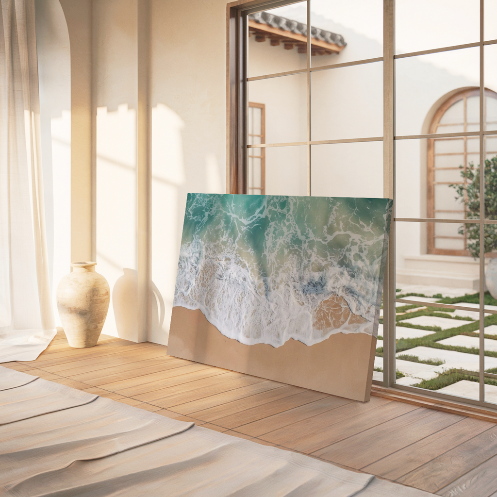 Ocean Waves Beach Canvas