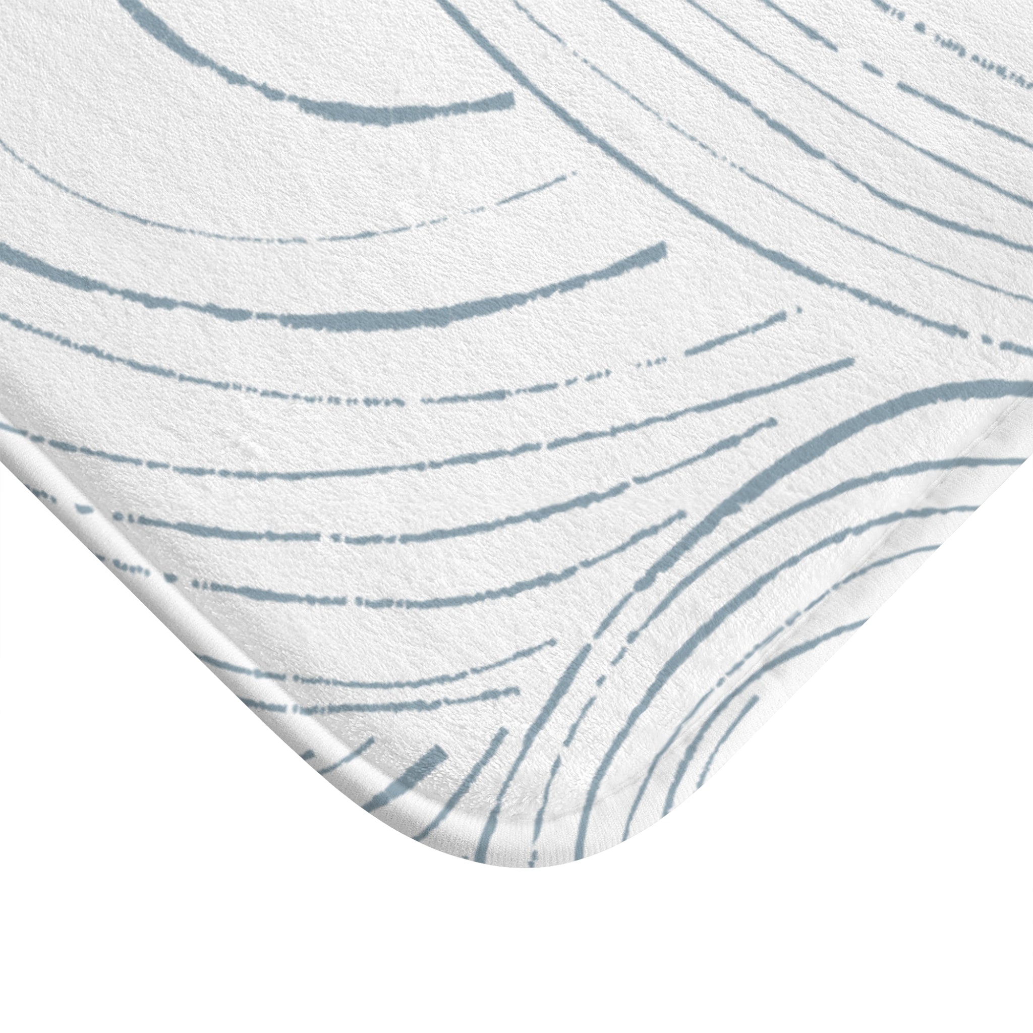 Coastal Abstract Memory-Foam Bath Mat