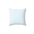 Light Blue Square Throw Pillow