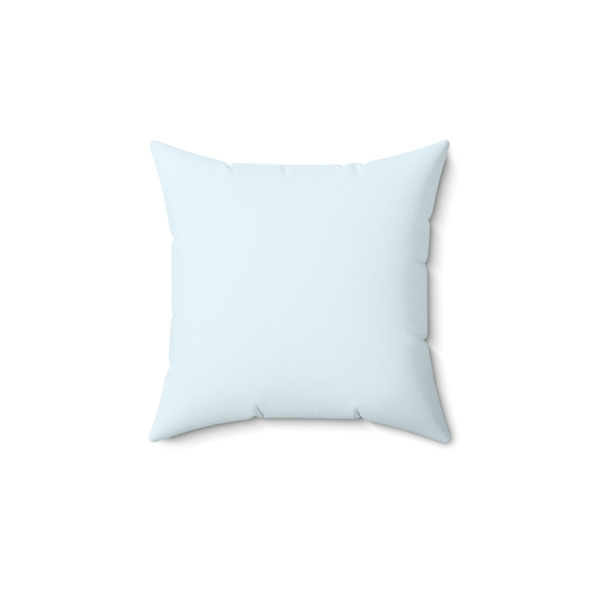 Light Blue Square Throw Pillow