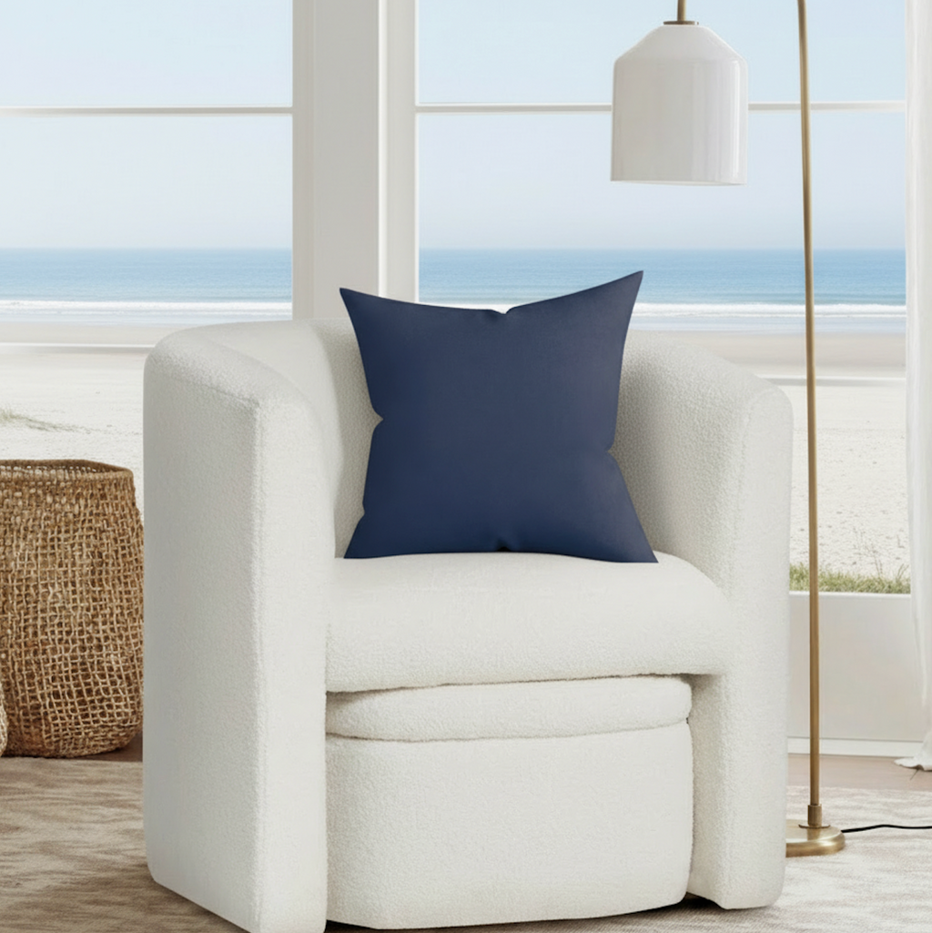 Solid Navy Decorative Pillow