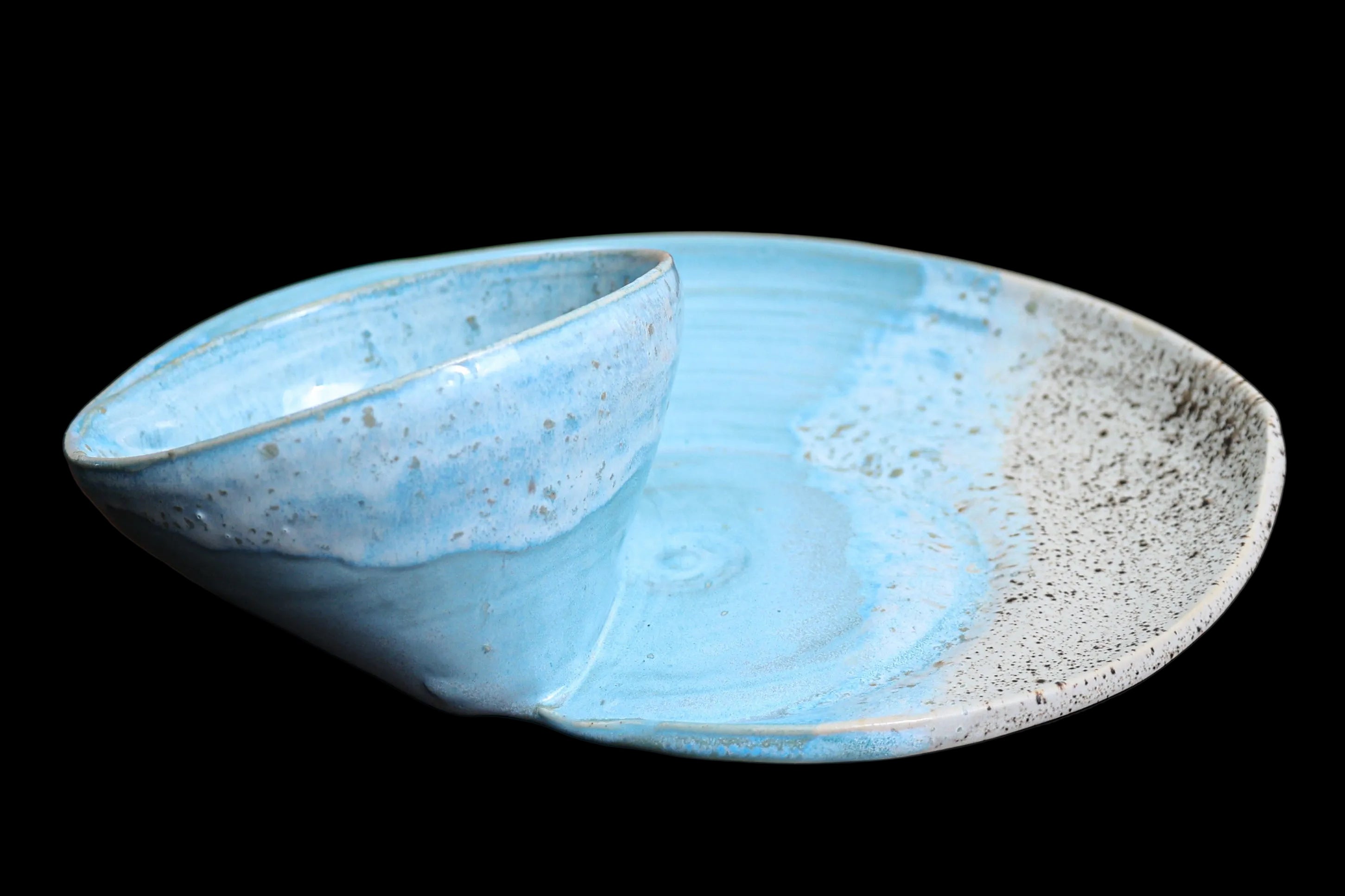 Handmade Coastal Swirly Serving Bowls