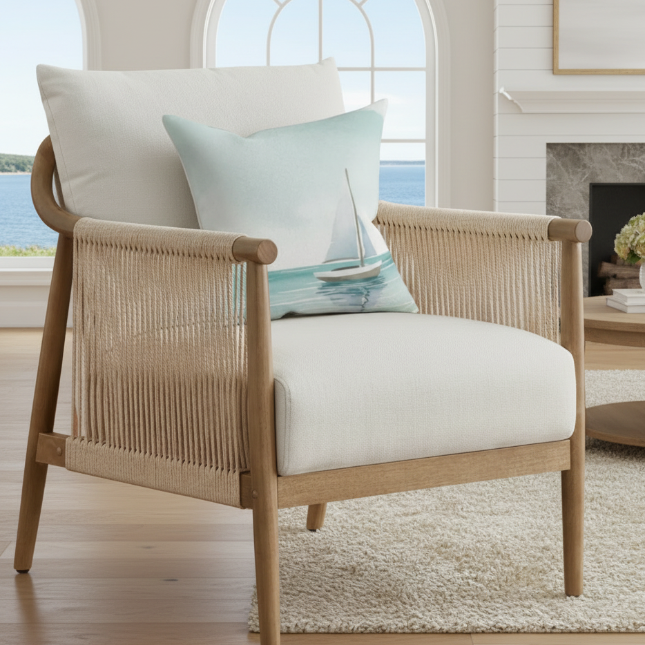 Sailboat Throw Pillow