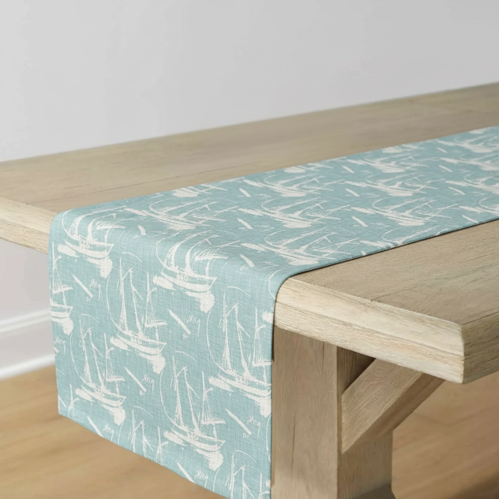 Coastal Sailboat Table Runner