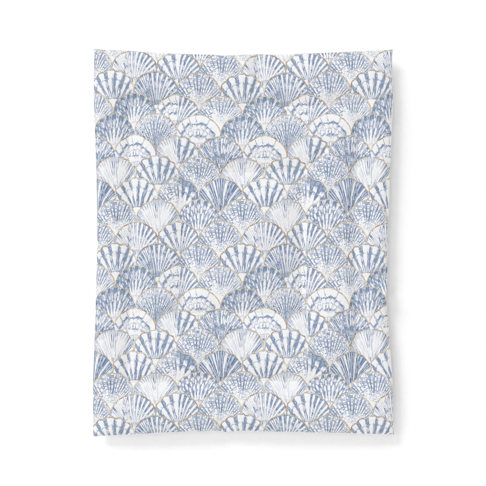 Blue Seashell Pattern Cotton Comforter