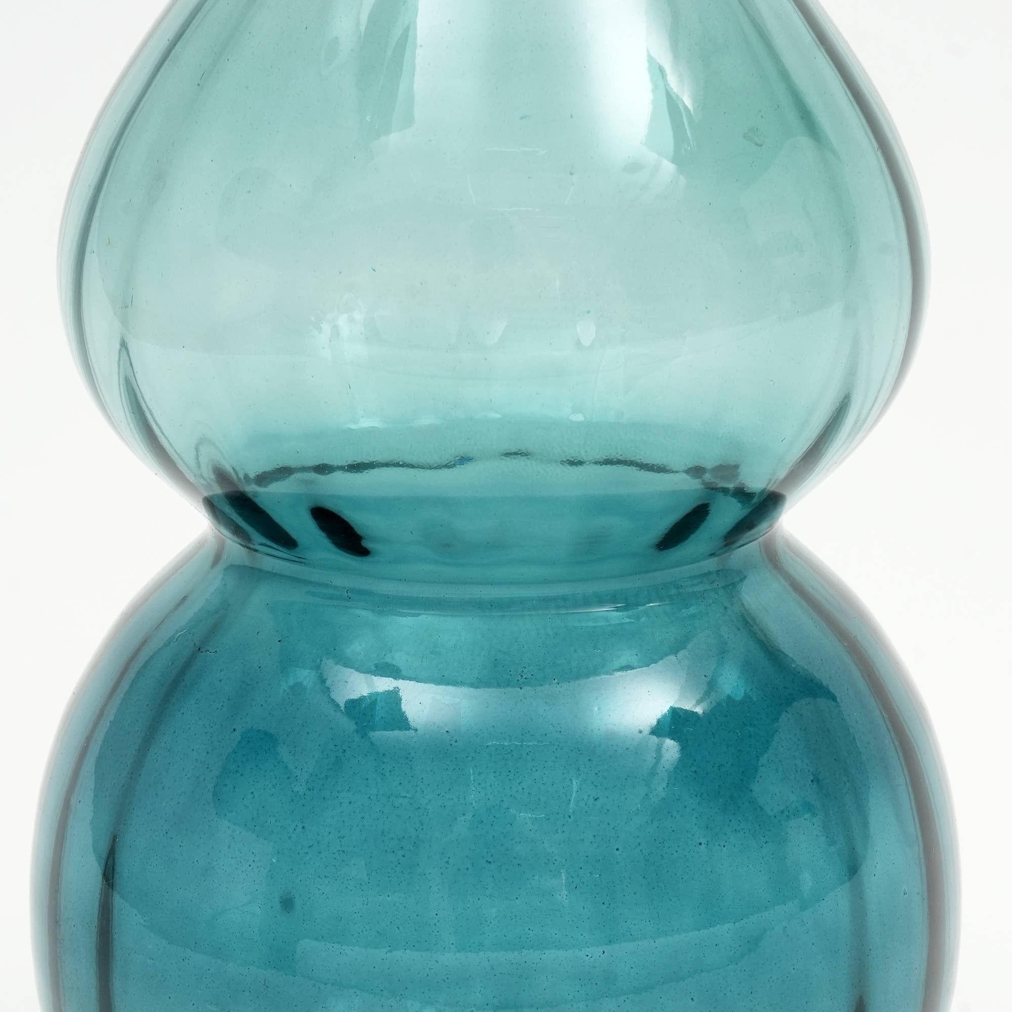 Coastal Handcrafted Decorative Opulent Bauble Glass Vase