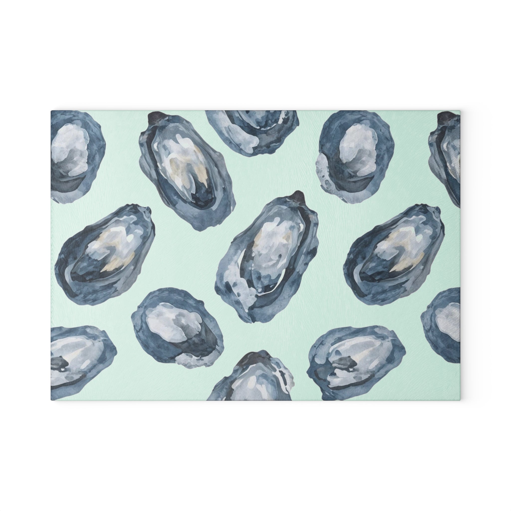 Oyster Pattern Glass Cutting Board