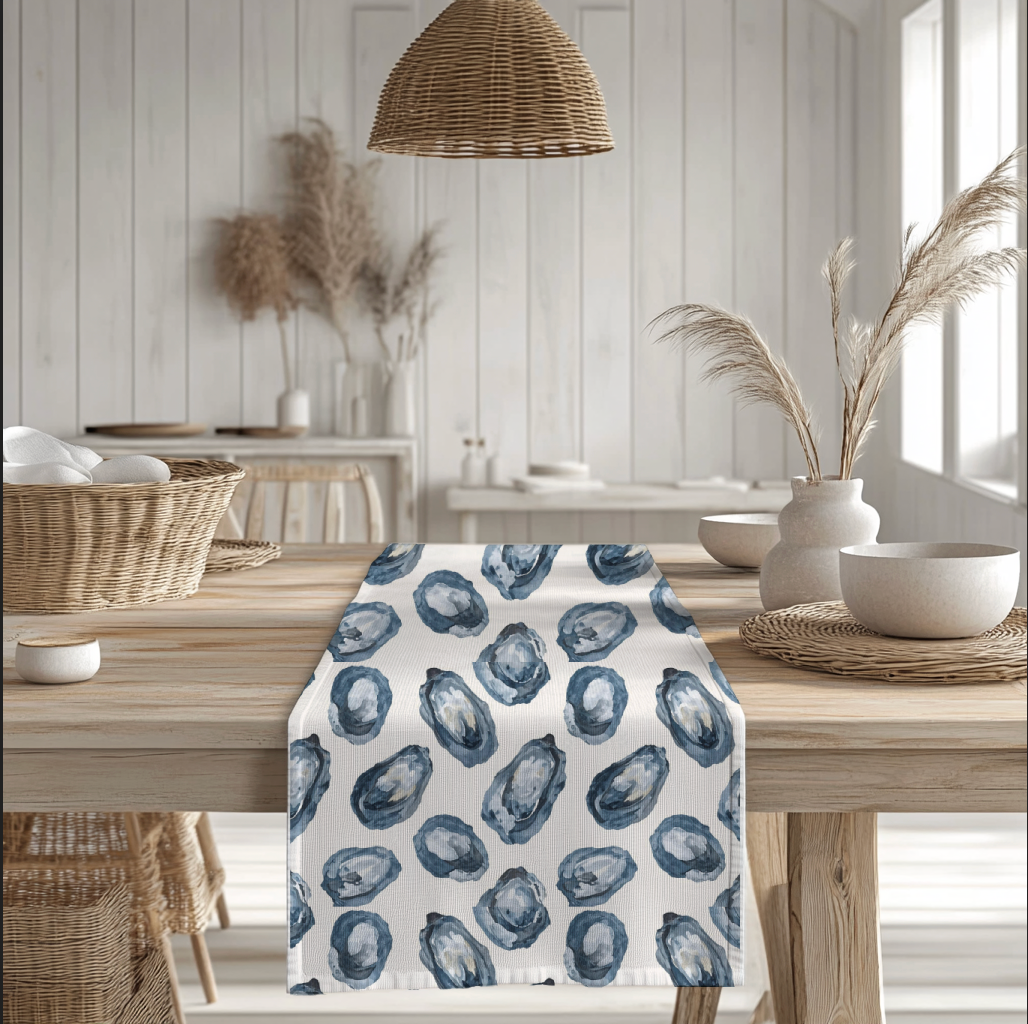 Oyster Pattern Table Runner