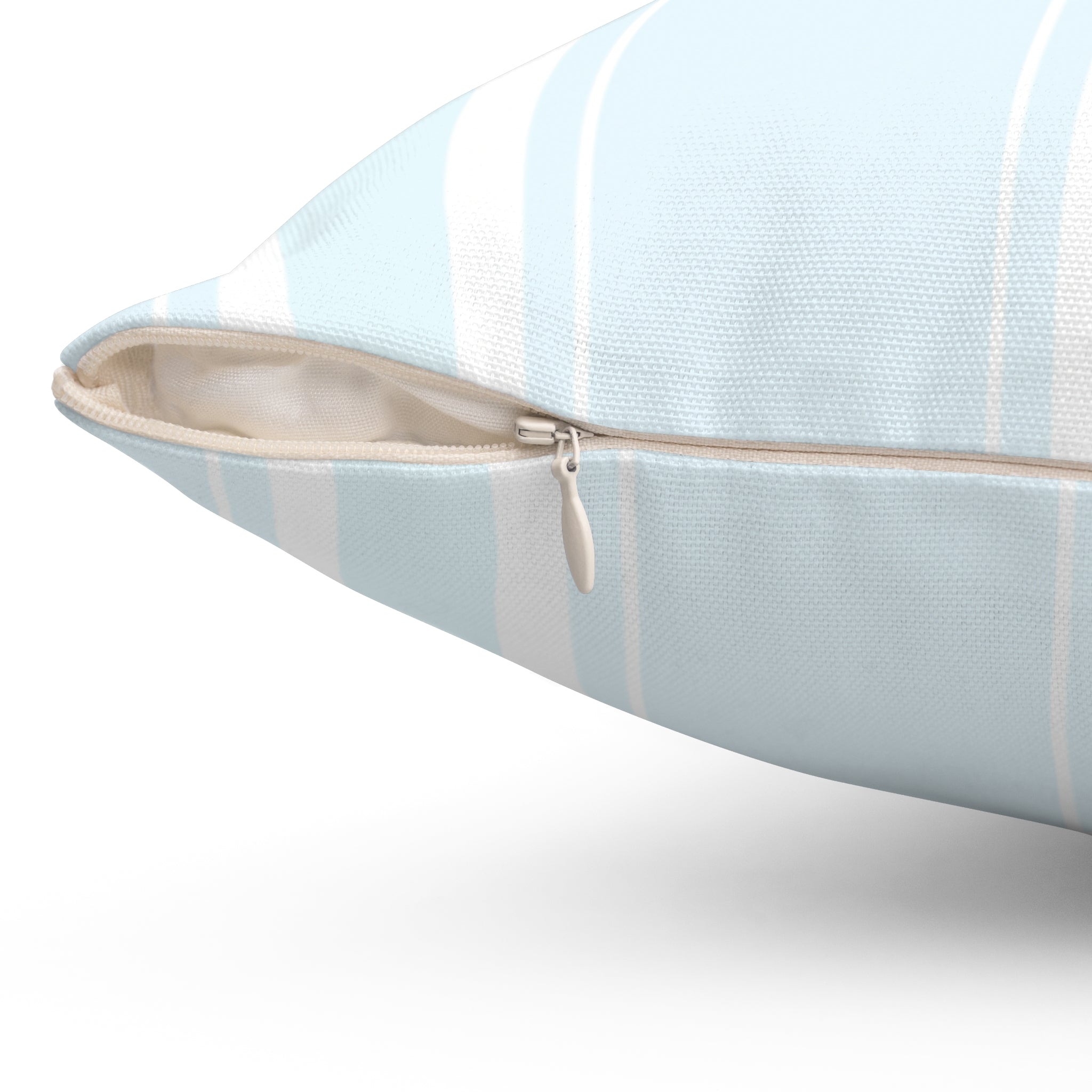 Light Blue Nautical Stripes Pillow