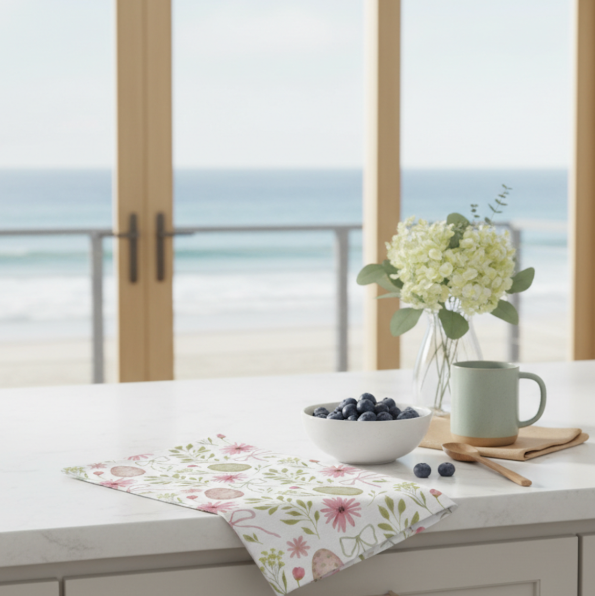 Pastel Easter Egg Kitchen Towel