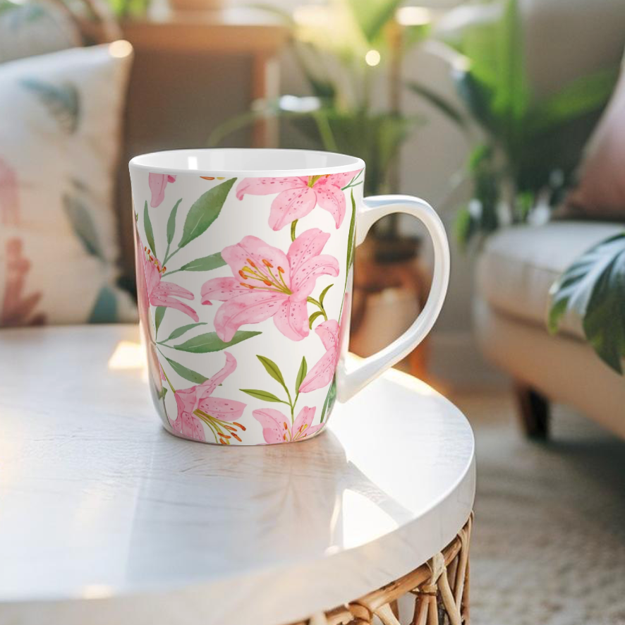 Floral Latte Mug