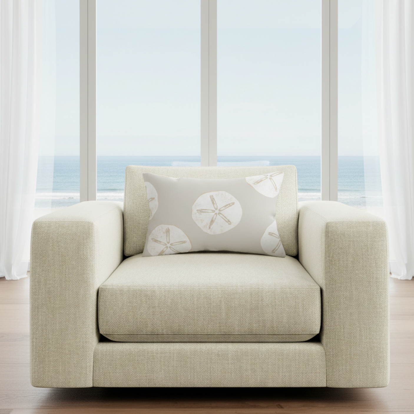 Sand Dollar Lumbar Pillow