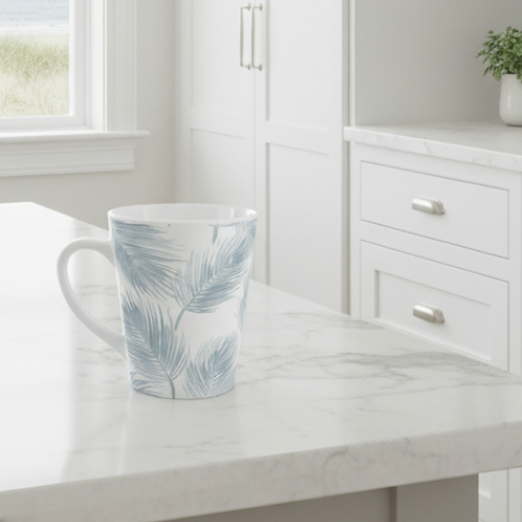 Blue Palm Coastal Mug