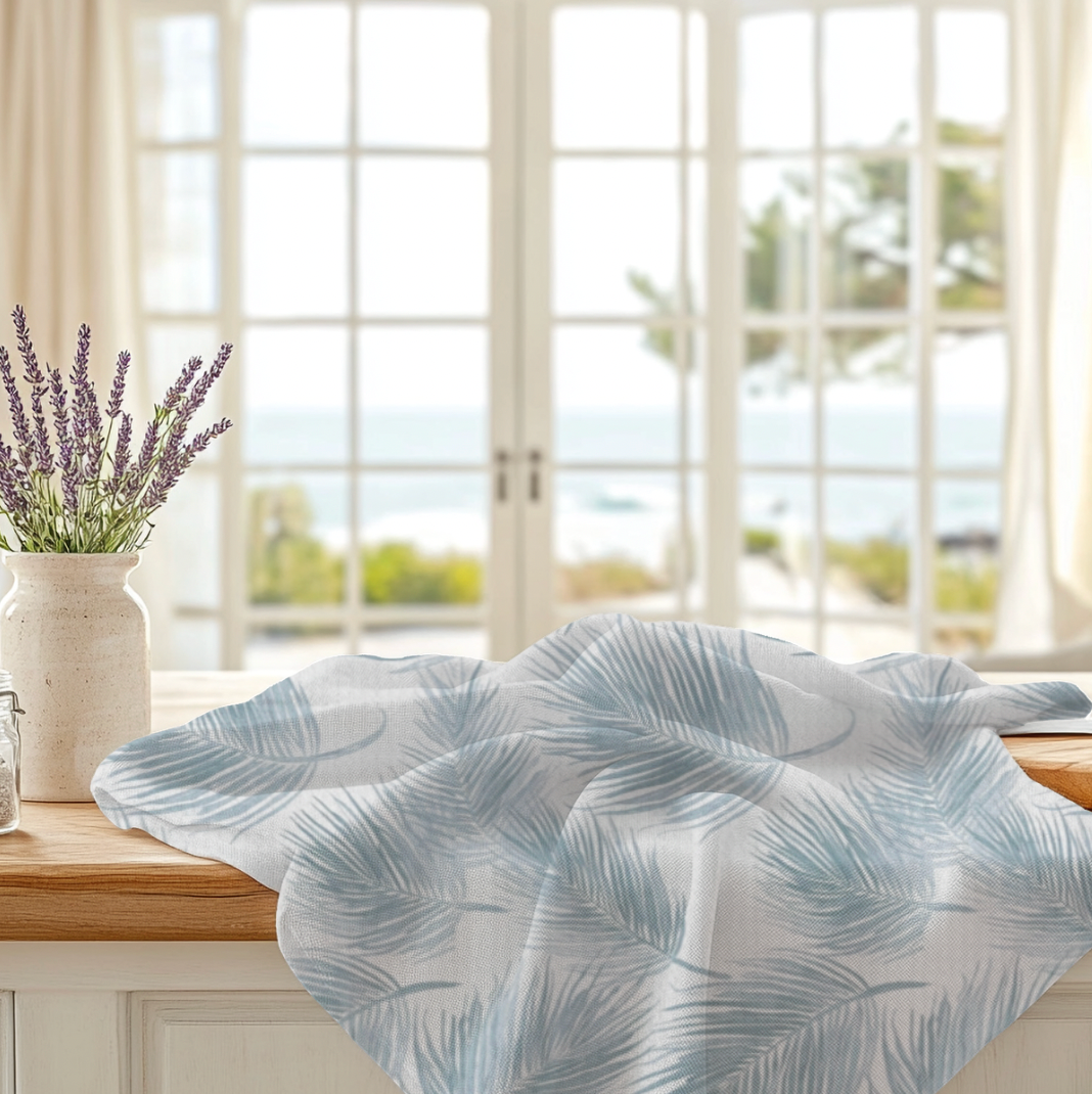 Light Blue Coastal Kitchen Towel