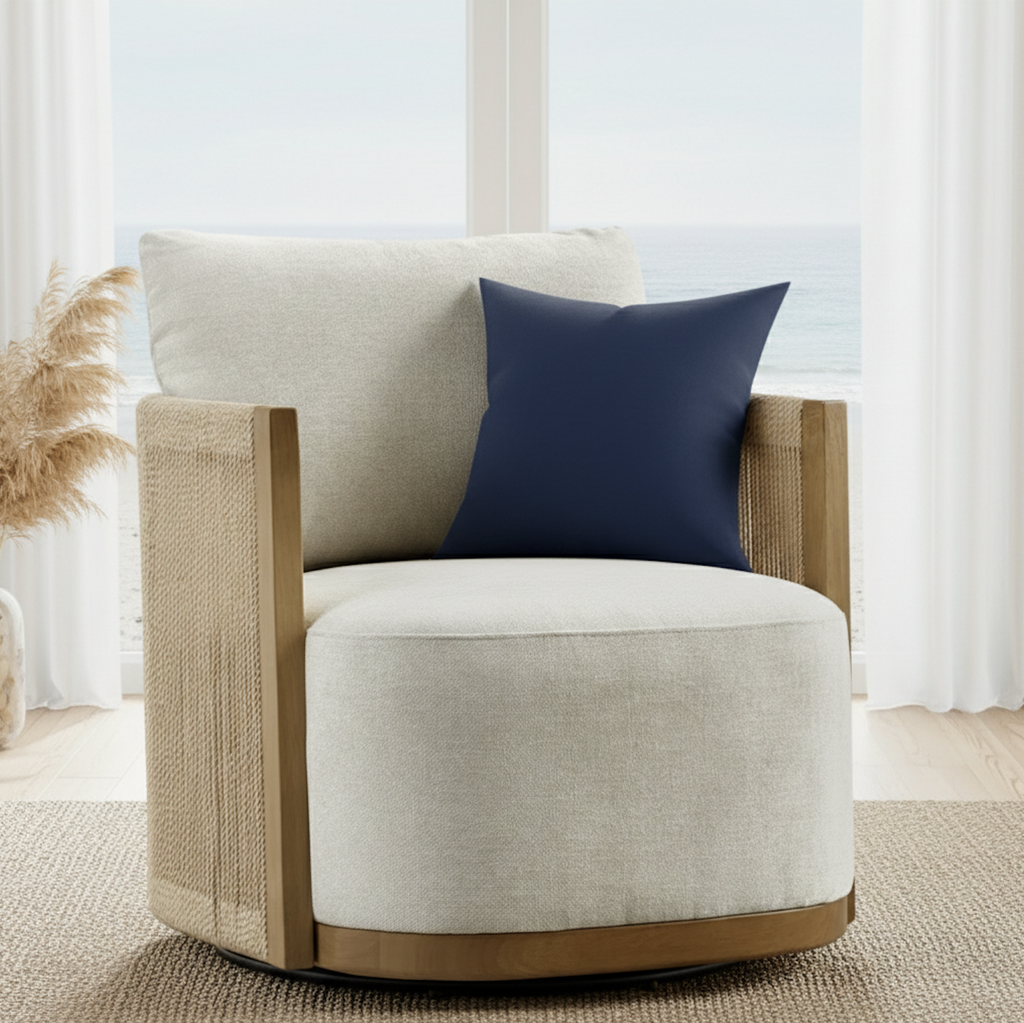 Solid Navy Decorative Pillow